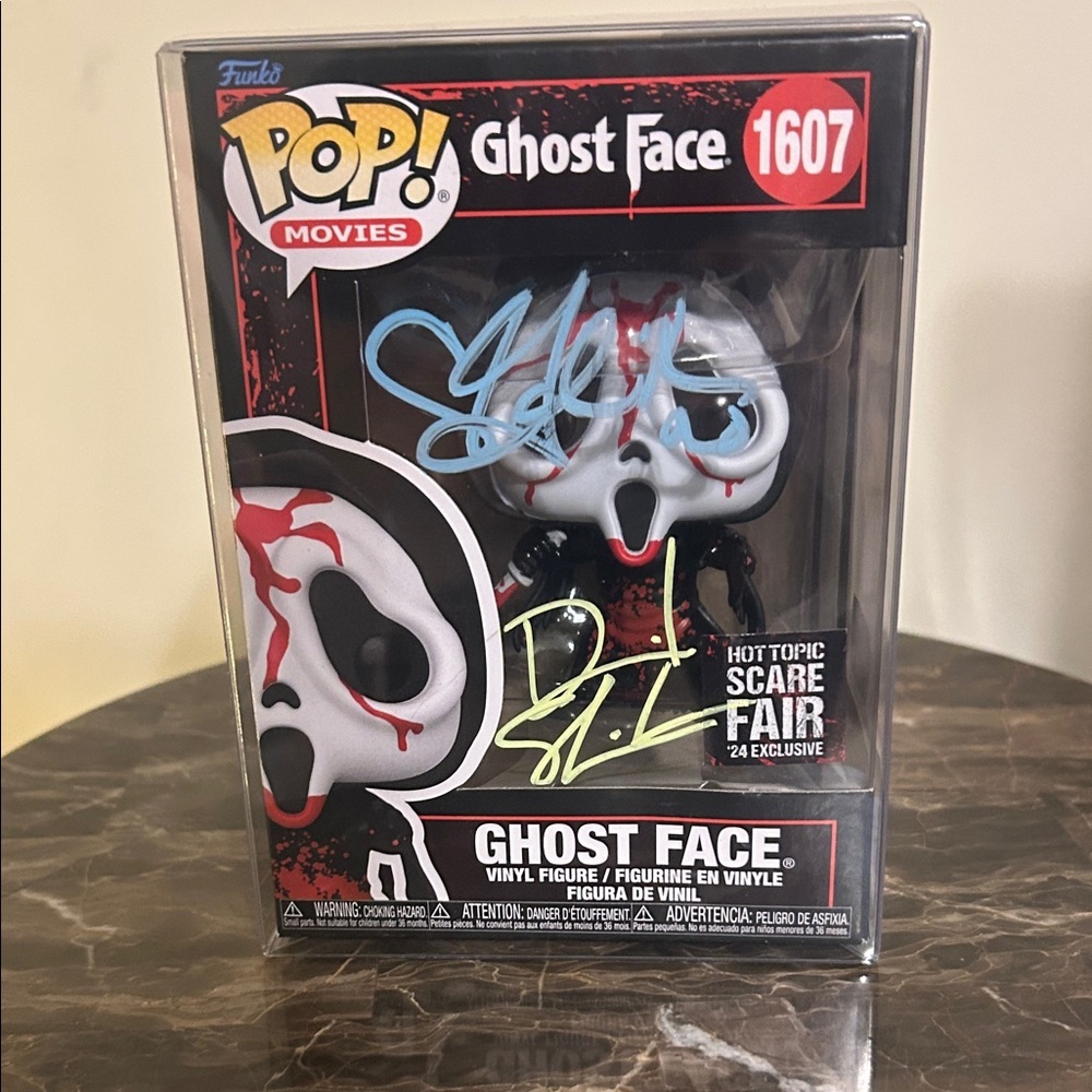 Funko Pop Ghost Face with Red and White Accents